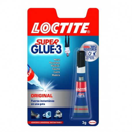 Loctite Super Glue, adhesivo universal instantáneo, 3gr