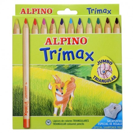 Alpino-490251 Pack de 12 lápices, Colores Surtidos, Industrias Massats 113 