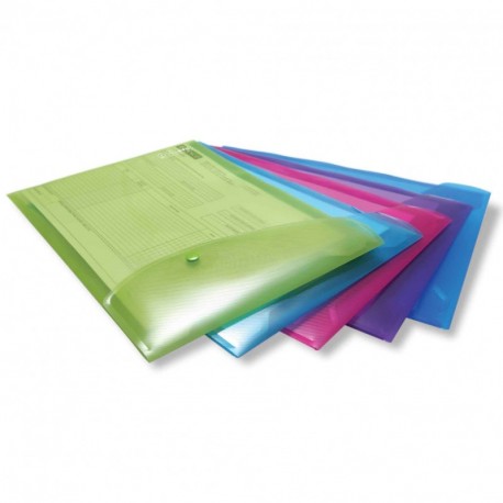 Rapesco documentos - Carpeta portafolios A4+ vertical, en varios colores traslúcidos, 5 unidades