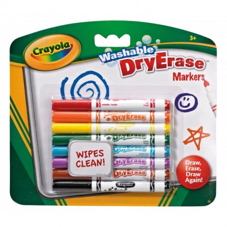 Crayola - Dry Erase, 8 mini rotuladores para pizarra blanca 98-2002 