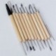 Set de 11 piezas de para cerámica de arcilla - Material: madera y metal - Excelente para trabajar con arcilla , pintura, manu