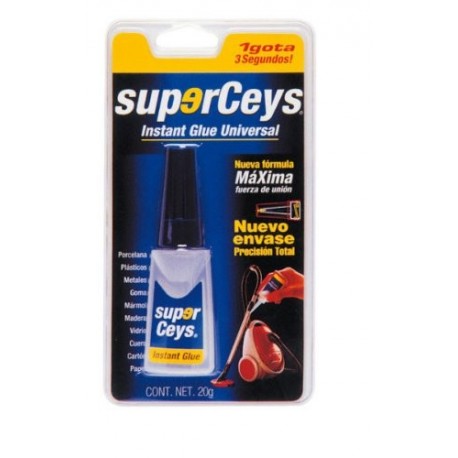 CEYS 504001 Adhesivo Instantaneo Superceys 3 Gr, Azul, 0