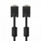NANOCABLE 10.15.0103 - Cable SVGA con ferrita monitor, proyector y PC, HDB15/M-HDB15/M, negro, 3mts