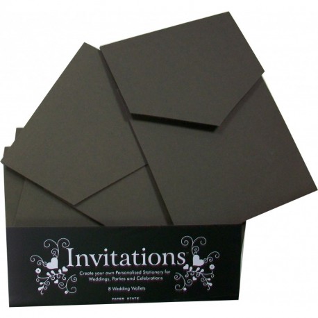 Paper state - Sobres Para Invitaciones de Boda 8 unidades , color chocolate