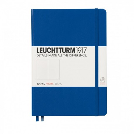 Leuchtturm1917 - Cuaderno A5, tamaño mediano, liso , color azul