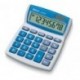 Ibico 208X - Calculadora Escritorio, Básico, Azul, Color blanco, Floating, Botones, LCD 