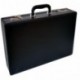 Maletín de ejecutivo napa cuero sintético de poliuretano con bolsillos expansibles attaché-case - Negro