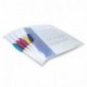 Rapesco Documentos - Portadocumentos transparentes A4 con clip en colores variados, 5 unidades