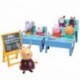 Peppa Pig Cole con Amigos Incluye 7 Figuras y 3 pupitres, 30.5 x 17.8 x 12.7 Bandai 84213 