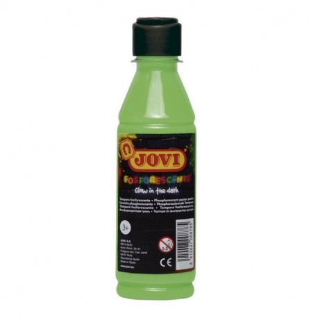 Jovi - Fosforescente témpera, 250 ML, Color Verde 51917 