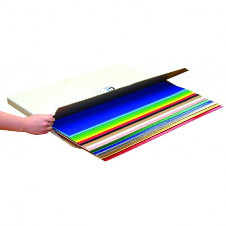 Coroboard - Hojas de papel corrugado 30 unidades, 50 x 70 cm , colores surtidos
