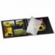Hama Fine Art - Álbum de fotos, 50 páginas negras 25 hojas , álbum con espiral, 36 x 32 cm, con compartimento para insertar 