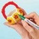 Baker Ross Rotuladores brillantes para porcelana para manualidades y artesanía pack C - Pack de 5 - Hobby Line 16412