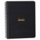 Clairefontaine 119910C - Rhodiactive cuaderno 5x5 con margen, 160 páginas, A5+, negro