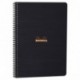 Rhodia Rhodiactive - Cuaderno de trabajo con tapa semirrígida y encuadernación en espiral A4, 160 páginas, cuadriculado, 5 x