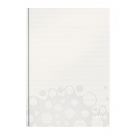 Leitz 46251001 - Cuaderno papel a rayas, 80 páginas, 90 g/m² , color blanco brillante, formato A4