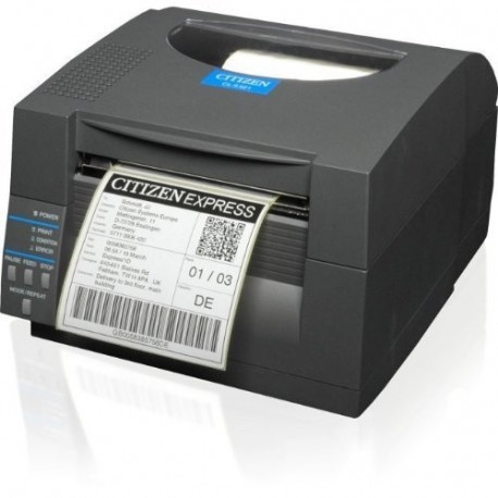 Citizen CL-S521 - Impresora térmica de Escritorio Directa, 10,16 cm, Color Gris