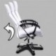 Deuba Silla de oficina color blanco | ergonómica | posa brazos | regulación automática de altura | respaldo ergonómico | Mall