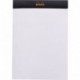 Rhodia 160009C Notepad A5, Stapled In Blank, Black, 1 unidad