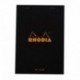 Rhodia 160009C Notepad A5, Stapled In Blank, Black, 1 unidad