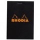 Rhodia 12559C - Diario 80 hojas micro-perforadas desmontables, rejilla gris claro con intervalos de 5 mm entre puntos, 80 gs