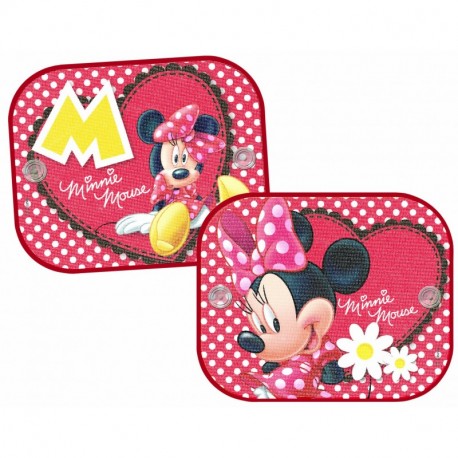 Disney MI-SAA-010, Parasol para coche Minnie Mouse, 36 x 44 cm, pack de 2