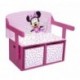 Delta Children Minnie 3 En 1 Mouse Banco de Almacenamiento y Escritorio,, 65.5 x 38.4 x 9.1 TB84865MN 