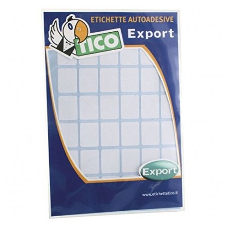 Tico E-2718 - Pack de 10 hojas de etiquetas adhesivas, color blanco