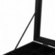 SONGMICS Caja Joyero, Bandejas para Joyas, con Tapa de Cristal y Candado, con 24 Compartimientos, Negro, JDS303
