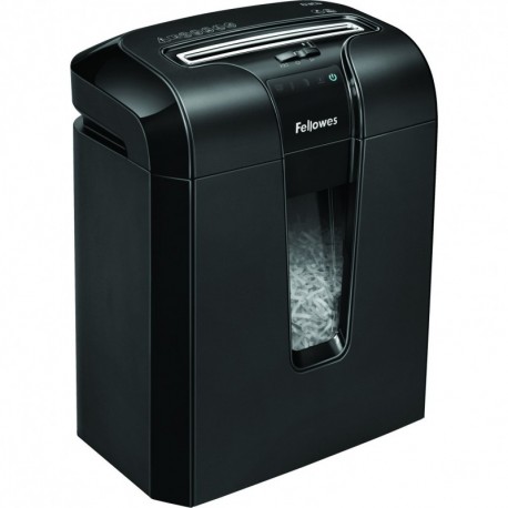 Fellowes Powershred 63Cb - Destructora trituradora de papel, corte en partículas, 10 hojas, negro