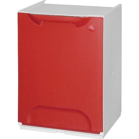 Art Plast R34 -/1R Box Para La Separación De Residuos, Plástico, Rojo/Blanco