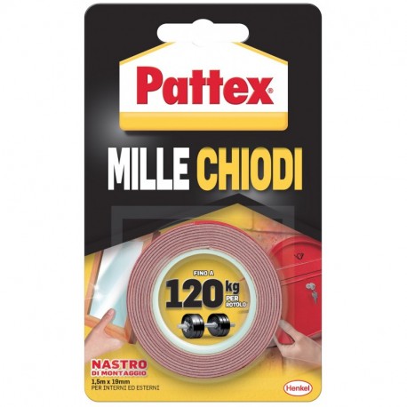 Pattex 1415580 de montaje, 19 mm x 1,5 M