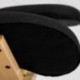 Silla oficina ergonómica, color negro - due-home