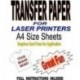 LASER Y Copiador Imprimible Camiseta & Tejido Papel Transfer para Luz Telas 10 A4 Hojas