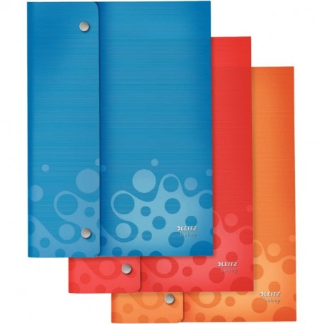 Leitz Bebop - Carpeta 23,5 cm, 1,7 cm, 100g, Azul, Naranja, Rojo 