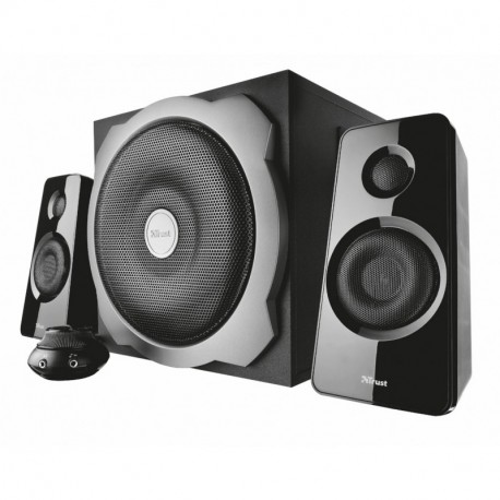 Trust Tytan 2.1 - Set de altavoces de ordenador 2.1, subwoofer de 120 W , negro