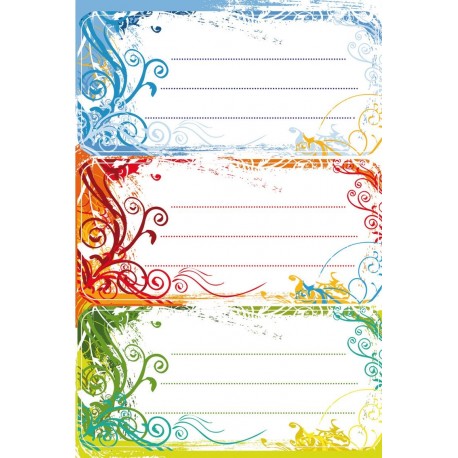 HERMA 5982 Nombre de cuaderno etiquetas para la Escuela, diseño Spirit, formato 7,6 x 3,5 cm, contenido por paquete: 9 etique