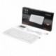 Perixx PERIBOARD-407 Mini Teclado USB Español - Teclas Tipo Chiclet - Color Piano Blanco