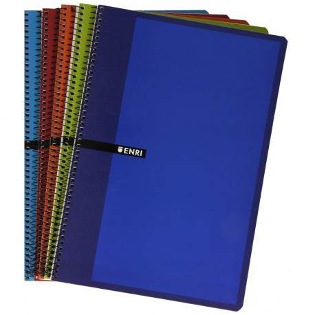 Enri 100430069 - Cuaderno de líneas de 80 hojas, tapas duras