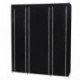 SONGMICS Armario de Tela Plegable Ropa Organizador Closet portátil Guardarropa 175 x 150 x 45 cm Negro LSF03H