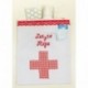 Bolsa para medicinas Primeros Auxilios Almacenamiento para Productos farmacéuticos algodón Blanco Bordado Última Ayuda 23 x 2
