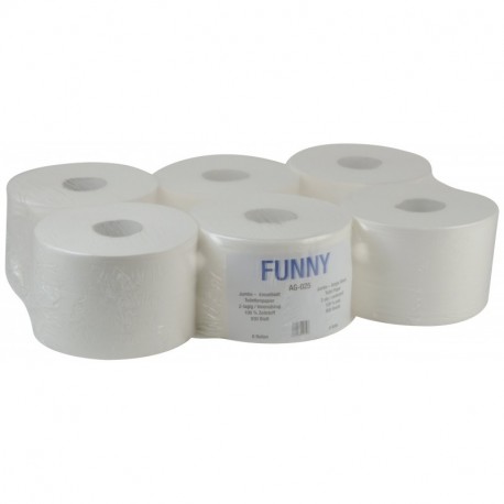 Papel higiénico divertido - Dentro de solución, la capa de la marca de fábrica dispensadores libres 2 blanco puro, UE 1er 1 