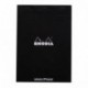 Rhodia 18559C DotPad - Bloc DIN A4, hojas con red de puntos, 21 x 29,7 cm, 80 hojas , color negro