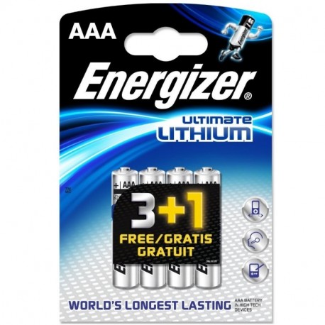 Energizer Ultimate Lithium - Pilas de litio AAA, L92, 8 unidades 
