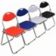 Harbour Housewares Silla de escritorio plegable acolchada - Negra - 2 unidades