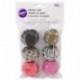 Wilton - Set de 150 moldes de papel para cupcakes, estampado de leopardo y cebra