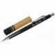 Pentel P205 - Portaminas punta de 0,5 mm, cuerpo de 4 mm , color negro, incluye estuche con minas