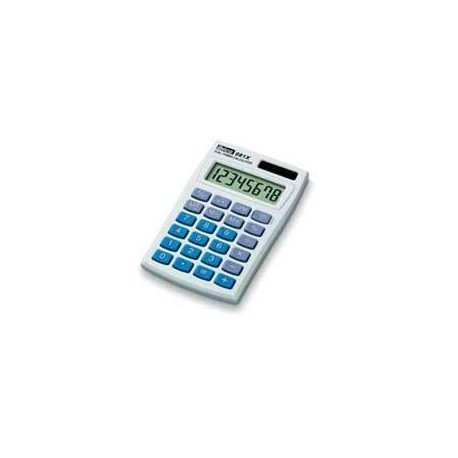 Ibico 081X - Calculadora bolsillo, Básico, Azul, Color blanco, Floating, Botones, LCD 