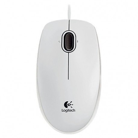 Logitech B100 - Ratón óptico, color blanco