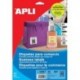 APLI 12847 - Etiquetas blancas imprimibles 45,0 x 45,0 , códigos QR 20 hojas